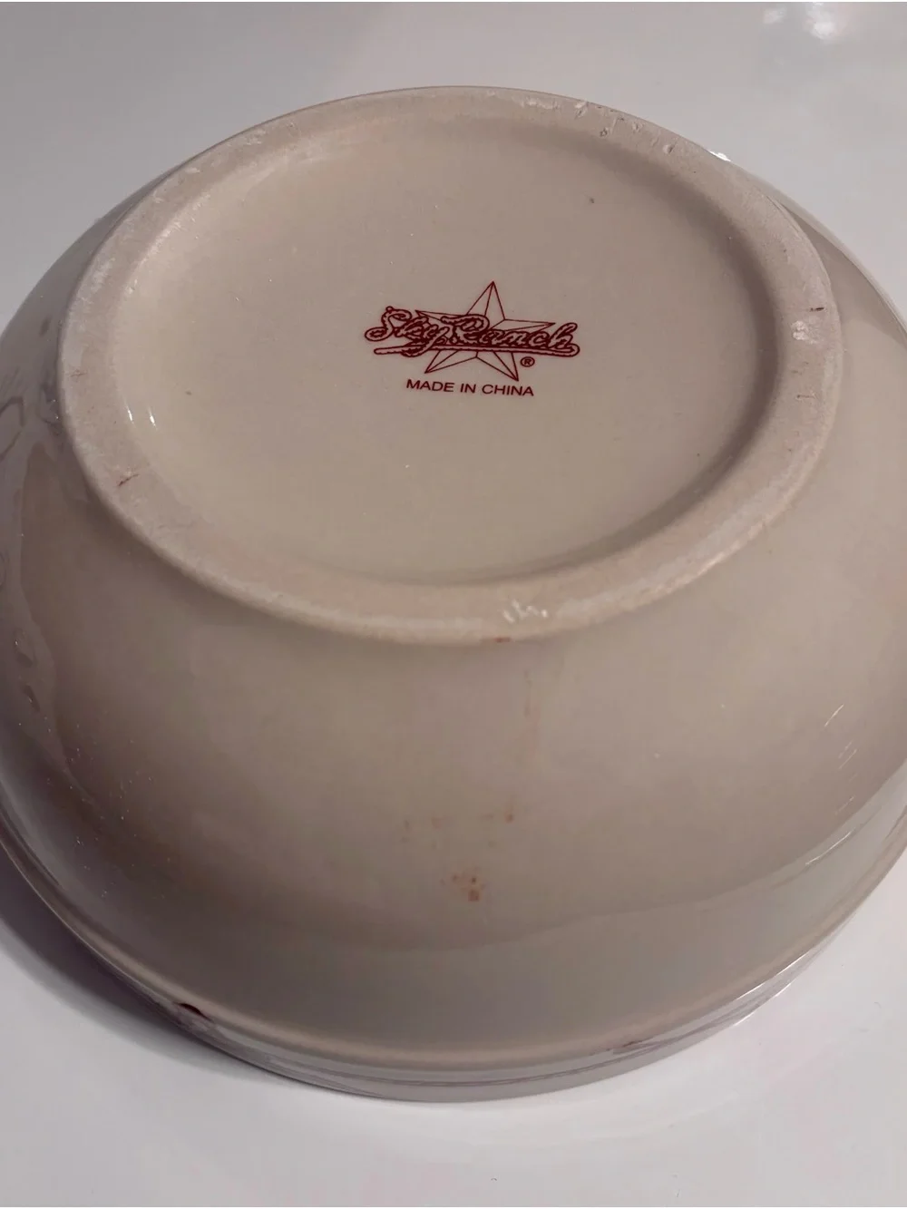 Vintage Sky Ranch / El Rancho pattern western bowl